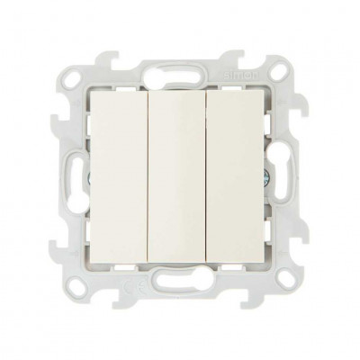 Simon Трехклавишный выключатель, сл кость, 2450391-031