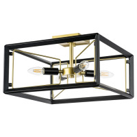 Lightstar 713347 (MX21044-4A) Люстра REGOLO 4х40W E14 ЧЕРНЫЙ МАТОВЫЙ/ЗОЛОТО (в комплекте)