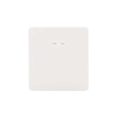 Выключатель ROUND 1 кл проходной (переключатель) с подсветкой 10А с/у перламутр KRANZ, KR-78-0716-1