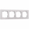 Werkel W0041117/ Рамка на 4 поста Favorit (дымчатый,стекло), a050897