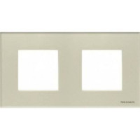N2272 CP - Рамка 2-постовая, 2-модульная, серия Zenit, стекло Жемчужное - 2CLA227200N3501