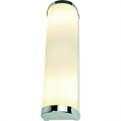 Arte Lamp AQUA-BARA, Подсветка для зеркал, цвет арматуры - ХРОМ, цвет плафона/декора - БЕЛЫЙ, 2х40W E14, A5210AP-2CC