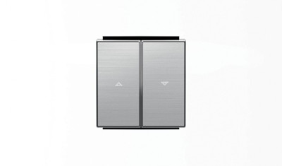 8544 AI - Клавиша для механизма выключателя жалюзи 8144 и 8144.1, серия SKY, цвет нержавеющая сталь - 2CLA854400A1401