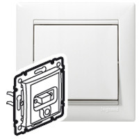 Legrand Розетка HD15 + раъём audio jack диаметром 3,5мм - Legrand Valena - белый, 770082