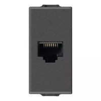 Vimar Розетка RJ45 Netsafe Cat6 FTP, карбон матовый, 09339.14.CM Vimar Розетка RJ45 Netsafe Cat6 FTP, карбон матовый, 09339.14.CM