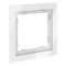 Рамка стеклянная VOLTUM S70 на 1 пост, (белый, стекло), VLS110101