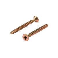 Саморез универсальный 5,0х50 мм, желтый цинк, короб (100 шт/уп) KRANZ , KR-01-3311-041