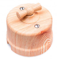 Bironi Выключатель 2кл., пластик, цвет Карельская Сосна, B1-202-13