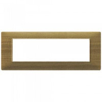 Vimar Накладка для 7 модулей из технополимера с отделкой под натуральное дерево красная сосна, 14657.32