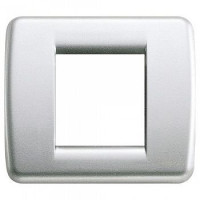 Vimar Накладка для 1-2 модулей RONDO металл металлик серебрянный, 17093.21 Vimar Накладка для 1-2 модулей RONDO металл металлик серебрянный, 17093.21