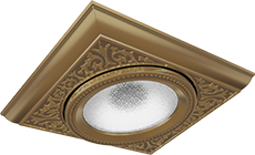 FD1105CPB Fede EMPORIO Светильник встраиваемый квадратный, Bright Patina