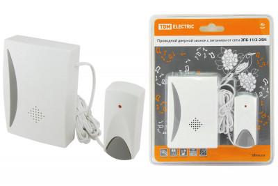 Звонок ЗПБ-11/2-25М (пров., бат.) TDM Electric, SQ1901-0015