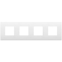 Vimar Накладка CLASSIC на 8 модулей (2+2+2+2) расстояние между центрами 71мм белая, 19669.74