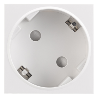 Donel Розетка 2К+З нем.ст., 45 гр., с з/ш, бел. (45х45мм), соединительный адаптер, серия (тип) DF6, DF6DWS