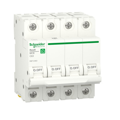 Schneider Electric RESI9 Автоматический выключатель (АВ) С 63А 4P 6000A