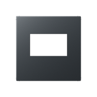 Kрышка для USB-зарядный устройств; без видимого винта; термопласт; матовый антрацит, A1569USBANM