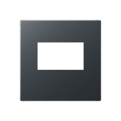 Kрышка для USB-зарядный устройств; без видимого винта; термопласт; матовый антрацит, A1569USBANM