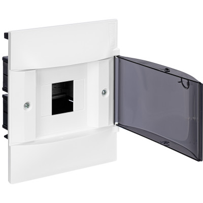 Legrand Practibox S Пластиковый щиток Встраиваемый 1X4 Дымчатая дверь, 134554