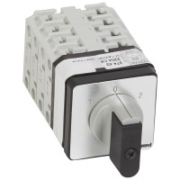 Legrand Переключатель на 2 направления - с положением ''0'', 45° - PR 21 - 4П - 8 контактов - крепление на дверце, 027443