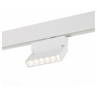 ST LUCE ST362.546.06 Магнитный трековый светильник белый LED 1*6W 4000K 532Lm Ra>80 36° IP20 L120xW22xH134 48V
