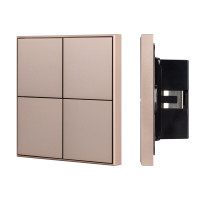 INTELLIGENT ARLIGHT Кнопочная панель KNX-304-23-IN Champagne (BUS, Frame) (IARL, IP20 Металл, 2 года), 039669