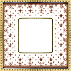 FD01471MAOB Fede Belle Epoque Porcelain Рамка 1-ная, Brown Lys-Bright Gold