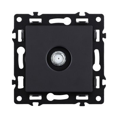 Розетка TV, черный Kollinger Asthetik AS-020BK