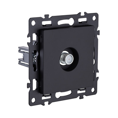 Розетка TV, черный Kollinger Asthetik AS-020BK