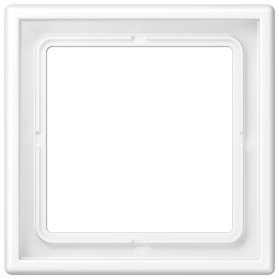 Рамка 1 пост; дюропласт; белый матовый, LS981WWM