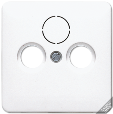 Крышка для SAT-TV-FM-розеток, фиксация винтом; термопласт; слоновая кость; CD500, 561SAT