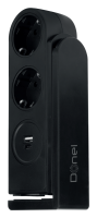 Donel Розеточный блок с клипсой 2х2К+З + 2 USB (А+С) PD 20Вт, цвет черный, длина кабеля: 1,5 м, A1, DDSBC6ANC-2PSAN2UANC