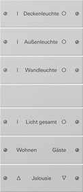 2206015 Gira Набор клавиш 6-клав. (3+3), ГРАВИРОВКА 2206015 Gira Набор клавиш 6-клав. (3+3), ГРАВИРОВКА