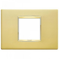 Vimar Накладка классика для 2 модуля центрально золото сатинированое, 20652.G21