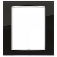 Vimar Накладка классика для 8 модулей лед черный, 20668.C71