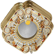 FD1007ROPCL Fede Светильник Firenze CRYSTAL DE LUXE, Gold White Patina