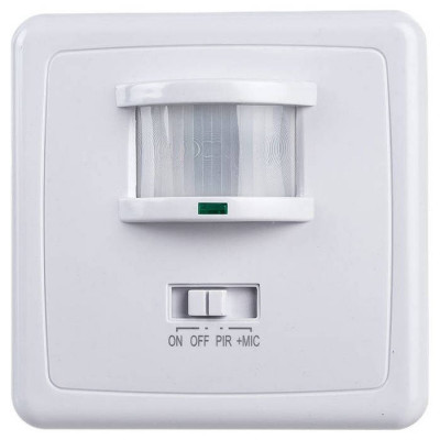 Датчик движения и освещенности 500W 12m 140° белый, SEN1A/LX2000, Feron 22016