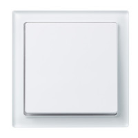 Выключатель 1-клавишный, вставка - Белый лотос, рамка - Белый кристалл, серия D-Life