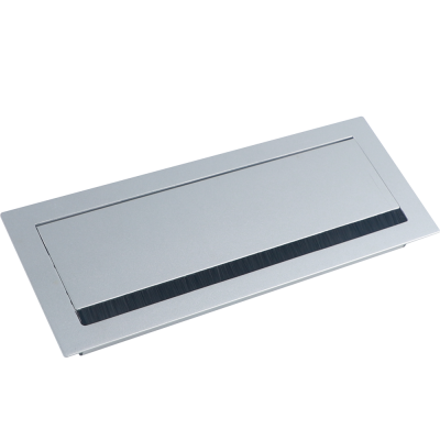 Donel Кабельный громмет (лючок) в стол, 310*120мм, цвет: серебро, DCGR310120S