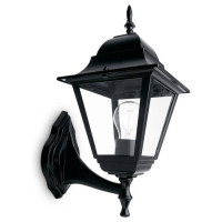 Светильник садово-парковый, 100W 230V E27 черный, 4201/PL4201 (на стену вверх), Feron 11024