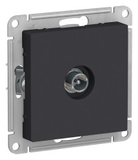 ATN001092 - ATLASDESIGN TV РОЗЕТКА проходная 4дБ, механизм, КАРБОН, Systeme Electric