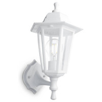 Светильник садово-парковый, 60W 230V E27 белый, НБУ 06-60-001, 32268 (на стену вверх), Feron 32268