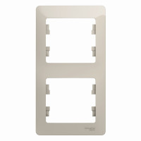 GLOSSA 2-постовая РАМКА, вертикальная, МОЛОЧНЫЙ