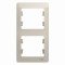 GLOSSA 2-постовая РАМКА, вертикальная, МОЛОЧНЫЙ