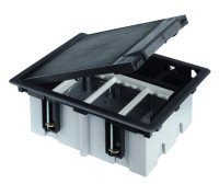 Simon SConnect Люк на 3 CIMA-мод. (6 мод. 45х45 мм), глубина 90-120мм, посадка 170х210мм, max 800кг, серый, SF310-1