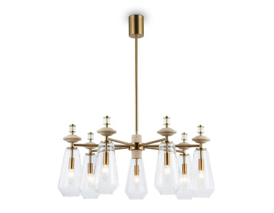 Потолочный светильник с травертином E14*7, AMBRELLA LIGHT, LH53306