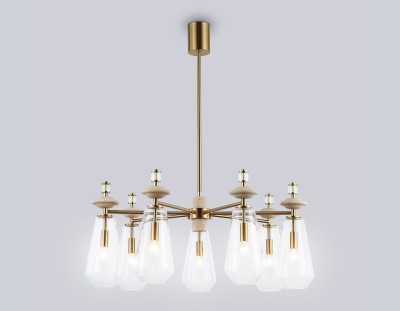 Потолочный светильник с травертином E14*7, AMBRELLA LIGHT, LH53306