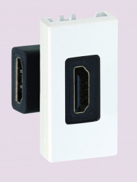 Simon SConnect Разъём HDMI 22,5х45мм, (мама-мама), белый, K129B-9