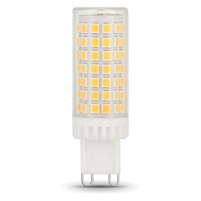 Лампа Gauss G9 AC185-265V 5,5W 550lm 3000K керамика диммируемая LED 1/10/200, 107309155-D