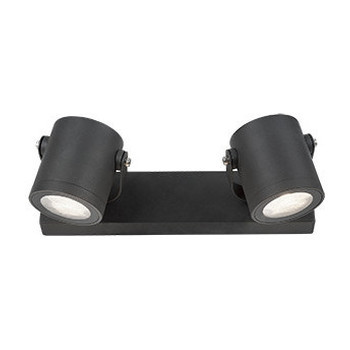 Светильник садово-парковый Gauss Sonata настенный архитектурный 2*GU10, 2*35W, 280*90*130мм, 170-240V / 50Hz, IP 54 (1/12), GD153