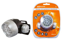 Фонарь светодиодный "Налобный", 18 светодиодов 54 лм/Вт, бат. 3*AAA TDM Electric, SQ0350-0004